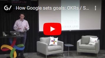 Video Screenshot How Google Sets Goals
