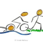 Zeichnung Triathlon