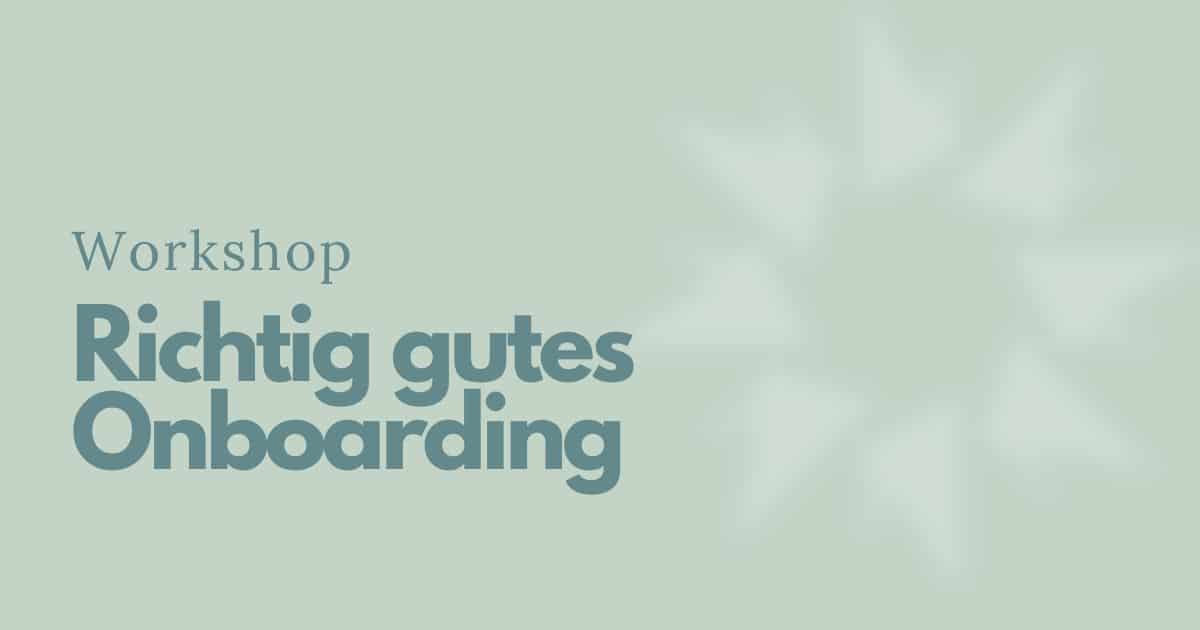 Workshop Onboarding
